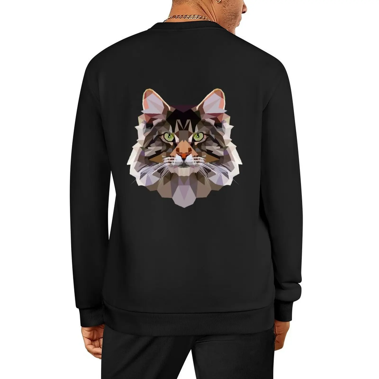 

Maine coon Pullover korean style clothes men clothing graphic t shirts men fashion men sweatshirt male
