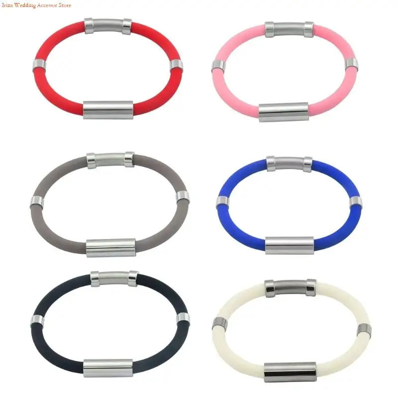Static-Control Wristband for Electronics Repair, Silicone Bracelet-Style Band with Metal Fittings Static Management Unisex