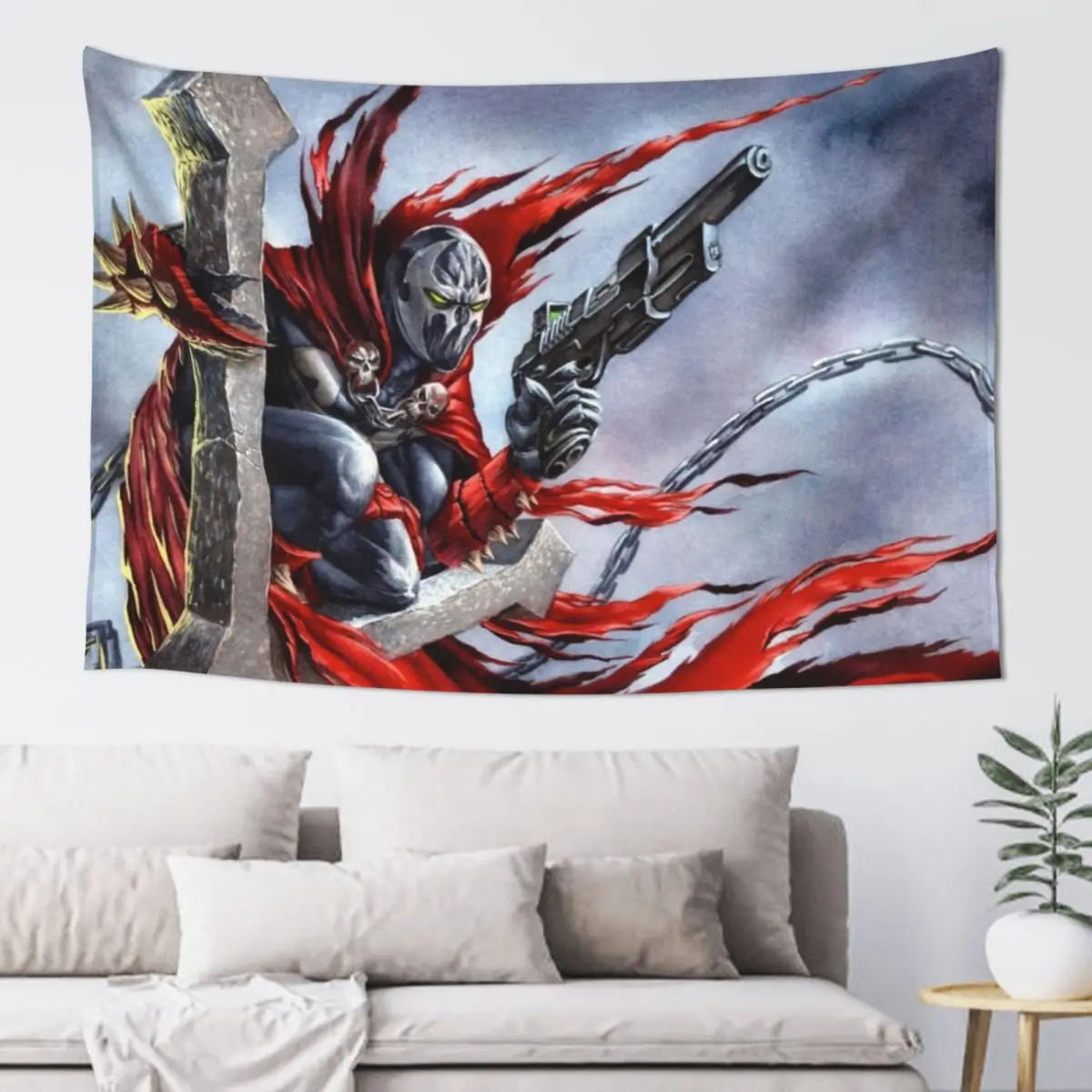 

Spawn on the cross - Spawn Fan Art Tapestry Wall Hanging Home Decoration Accessories Tapestry