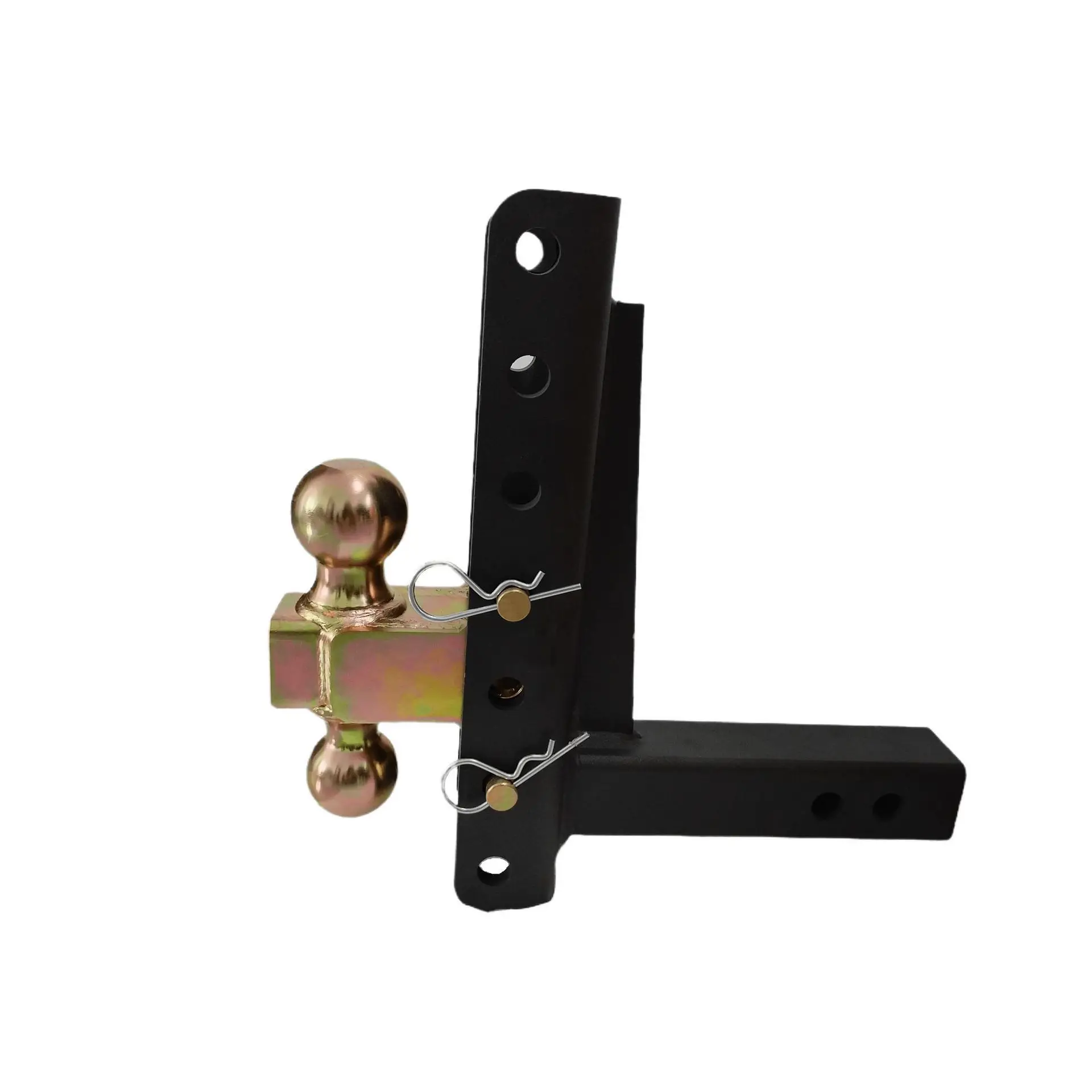 Double Ball Adjustable Trailer Arm 7 Hole Fits 2 Receiver  Hook