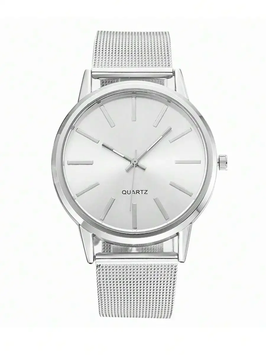 1pc Women's Watch, Luxury Fashion Minimalist Large Dial Bar Scale Quartz Wristwatch, Ideal Gift For Women (Watch Only)