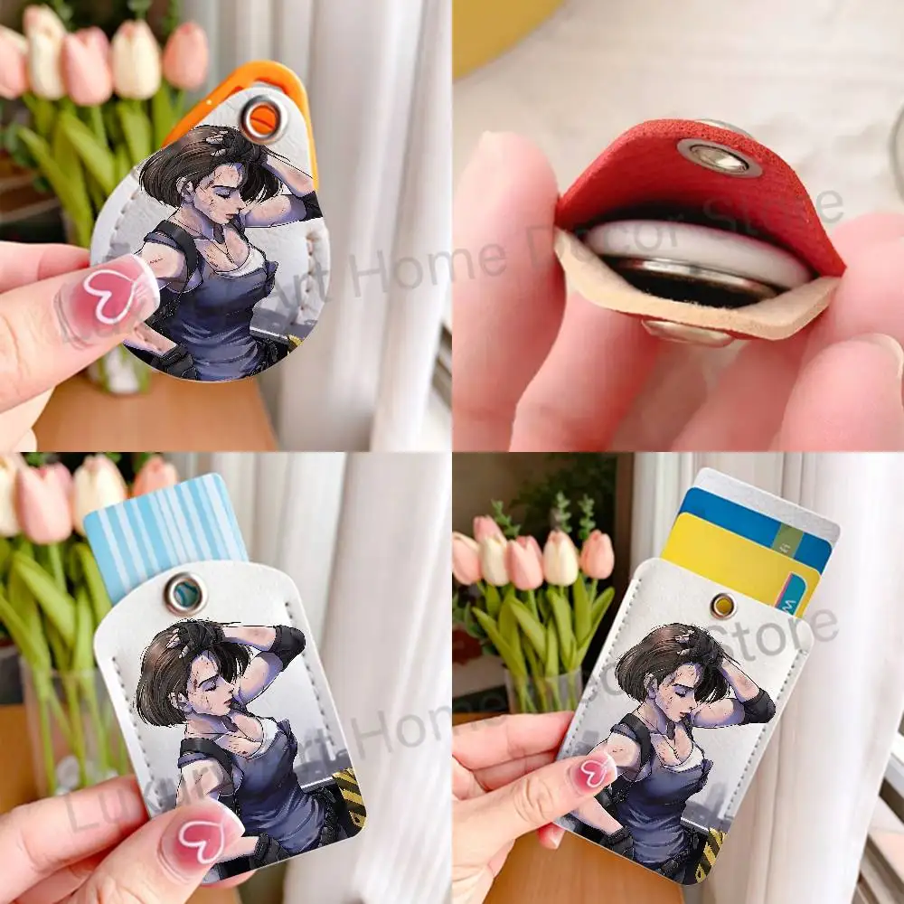 Jill Valentine R-Resident E-Evil Holder Keychain For Bank Business Work Card Holder Student Card Protective Case Bus Card