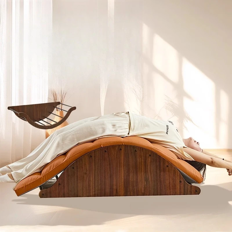

Pilates Spine Bridge Rocking Chair Multifunctional Wooden Chair Reclining Chair Correction Wooden Multipurpose Tractor Lumbar