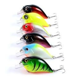 크랭크 베이트 낚시 미끼 Wobblers 7.5cm/15g 3D 눈 플로팅 인공 플라스틱 베이스 하드 베이트 Pesca 파이크 낚시 태클, 1 피스