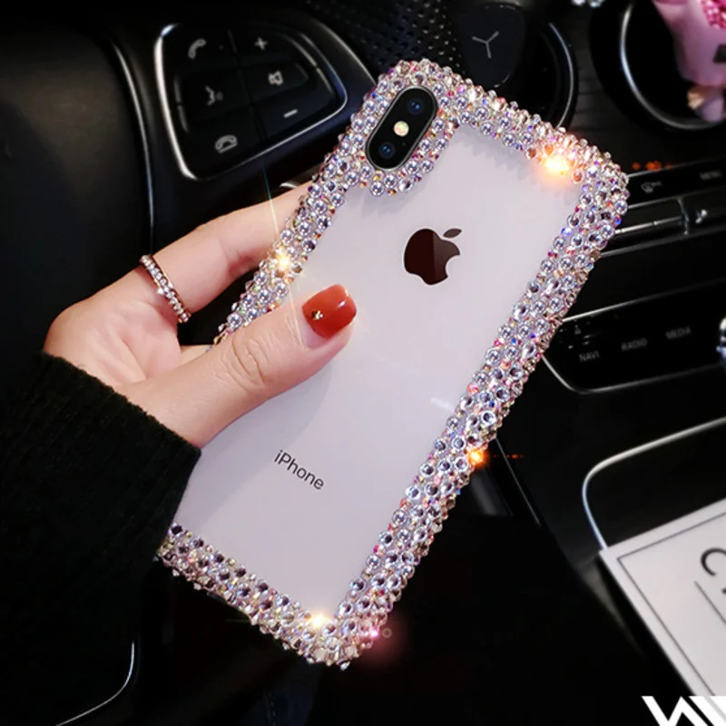 Luxury Glitter Diamond Rhinestone Phone Case For Samsung S23 S22 S21 S20 S10 Plus + Ultra Fe Note 8 9 10 20 Silicone Bling Cover