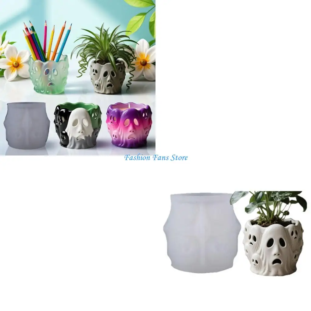 

Силиконовые формы для цветочных горшков с привидениями и гладкими поверхностями. Силиконовые формы для цветочных горшков для и