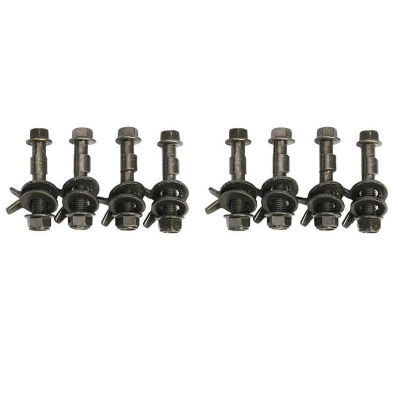 8Pcs 14Mm Steel Car Four Wheel Alignment Adjustable Camber Bolts 10.9 Intensity