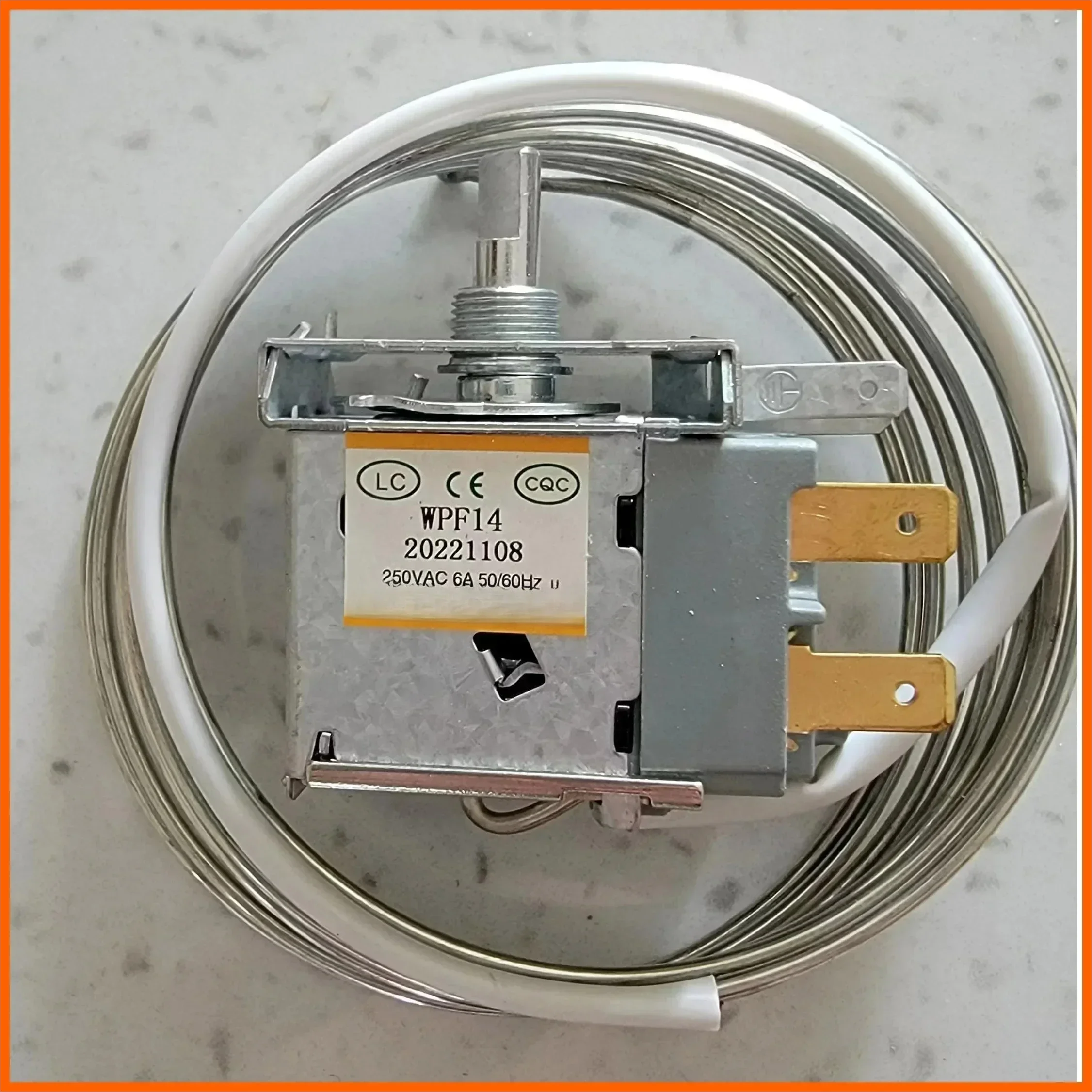 2-Pin 1M  1Pcs for  WPF14  Refrigerator Thermostat Temperature Control Switch