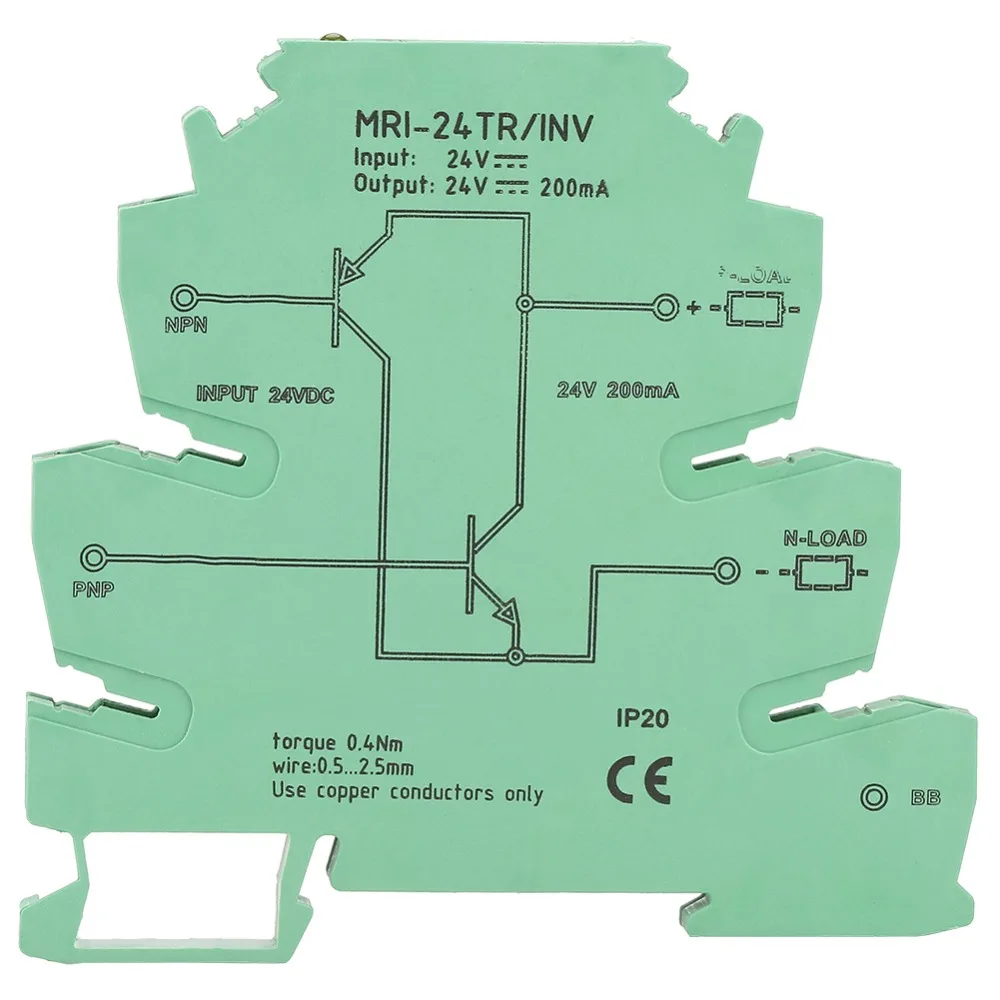 

Преобразователь сигналов MRI-24TR/INV NPN PNP, 24 В постоянного тока, 15 кГц, реле сигнала, модуль преобразования уровня для ПЛК и датчиков, промышленный класс, модуль преобразования полярности входов/выходов