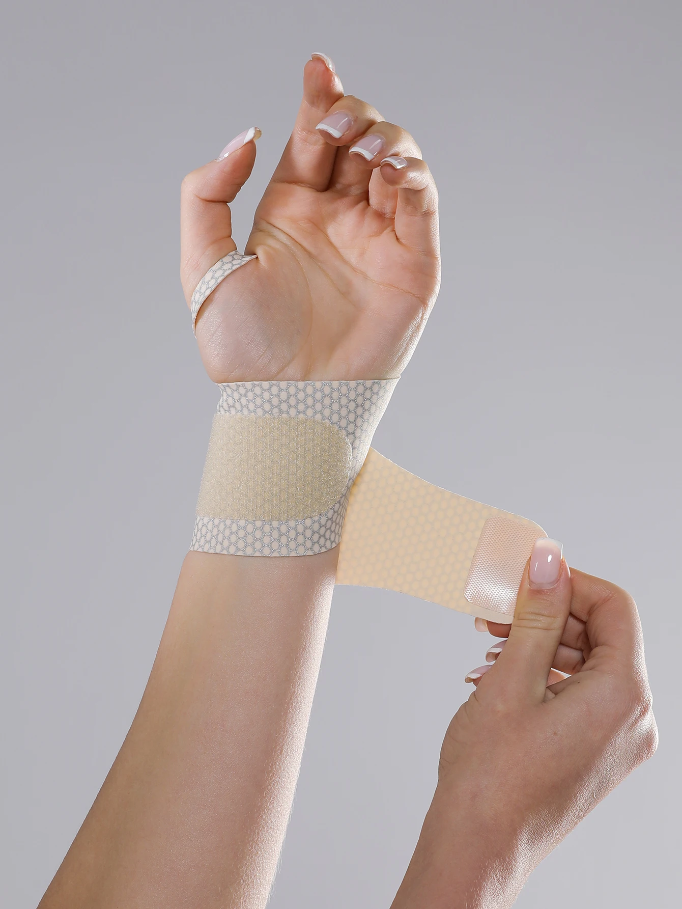 1-teilige leichte, laminierte, verstellbare Handgelenkbandage – Unisex-Unterstützung für Arbeit, Badminton und Fitnessstudio, Training für Damen und Herren – Detail 8