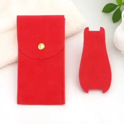 

1pc Snap Fastener Storage Pouch With Built-In Pad Protective Travel Organizer For Watch Container Portable Watch Bag