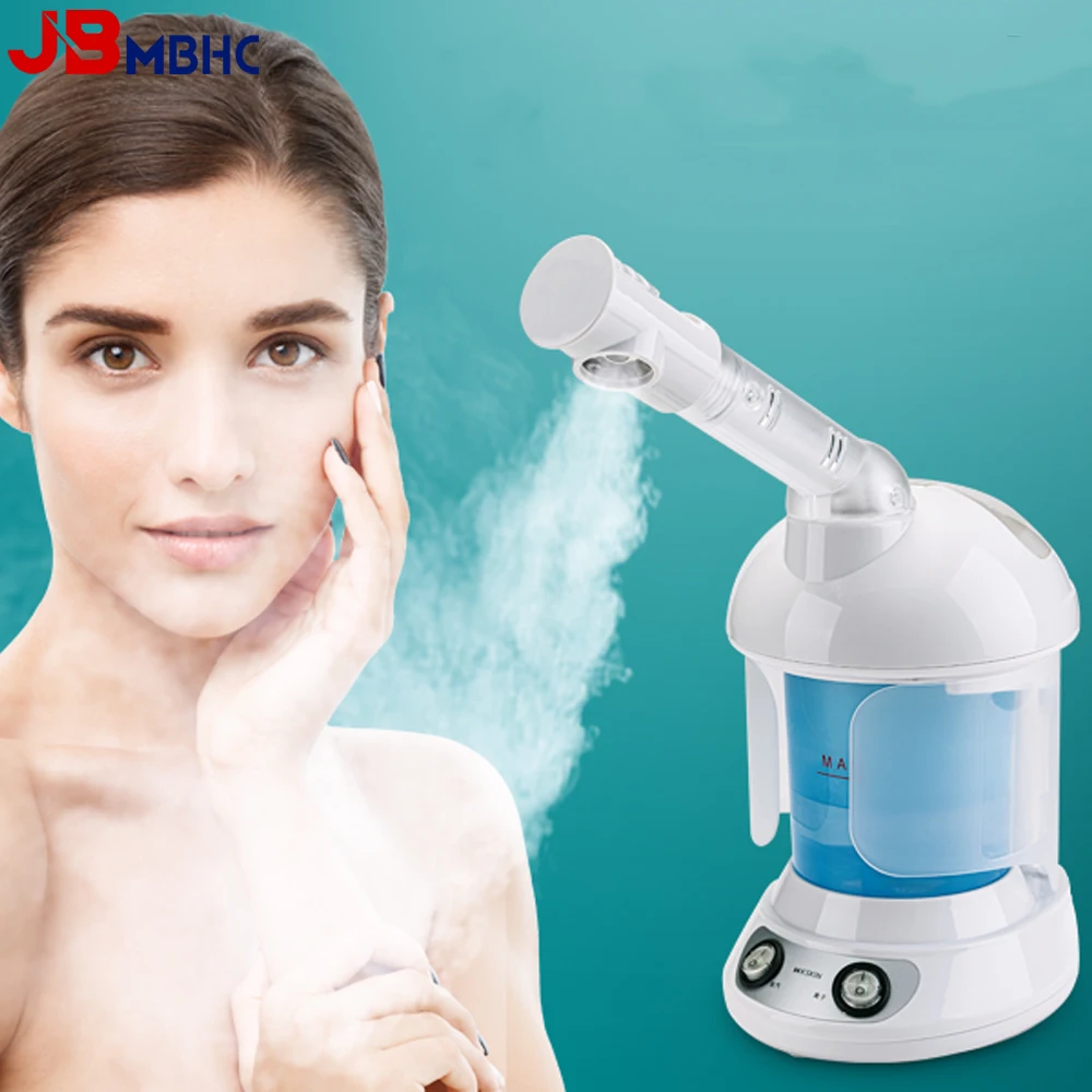 Facial Steamer Ozone Steamer with 360° Rotatable Nozzle Nano Ionic Face Humidifier Facial Steamer for Salon and Spa Unclogs Pore