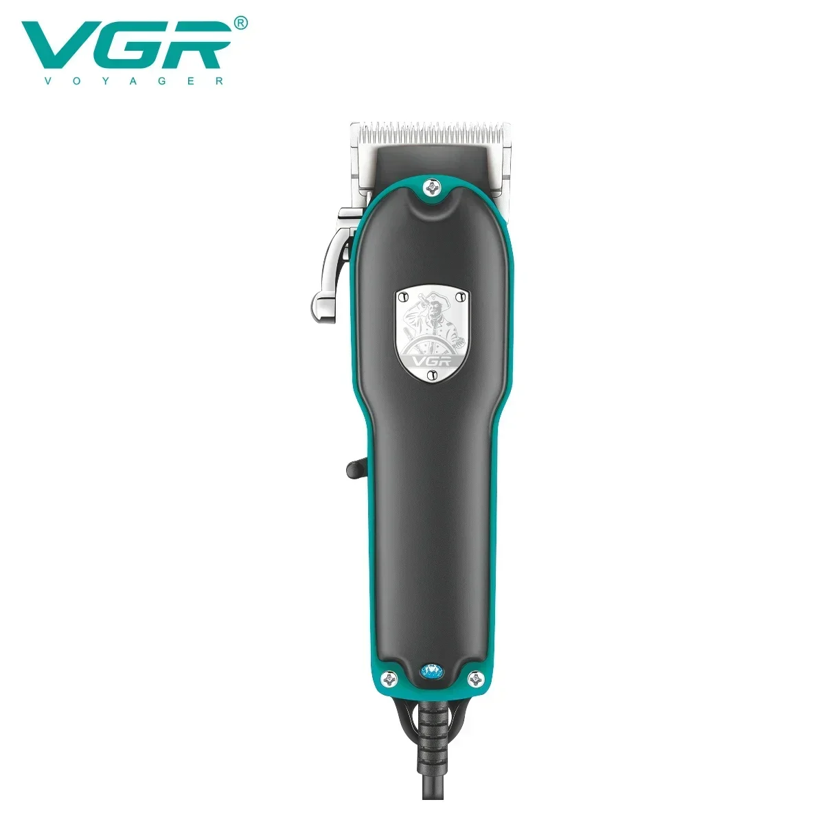 VGR  Hair Trimmers Clippers Direct Plug-in High-power Electric Hair Clipper with Power Indicator Light for Hair Salons