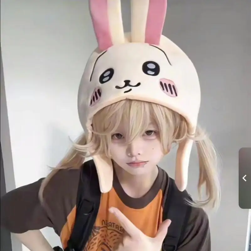 Chiikawa Usagi Kawaii هدية Hachiware لطيف قبعة جديدة عقال متعة حفلة في الهواء الطلق التصوير تأثيري القط صور الدعائم الشتاء قبعة تدفئة #5