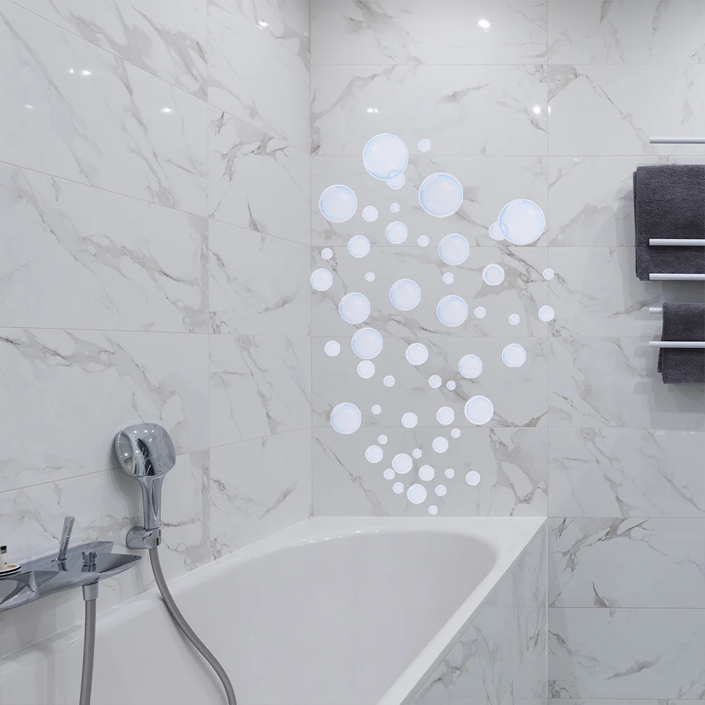 

4 Sheets Decors Stickers Birthday Party Decoration Bubbles Decals for Walls Diy Bathroom Front Door