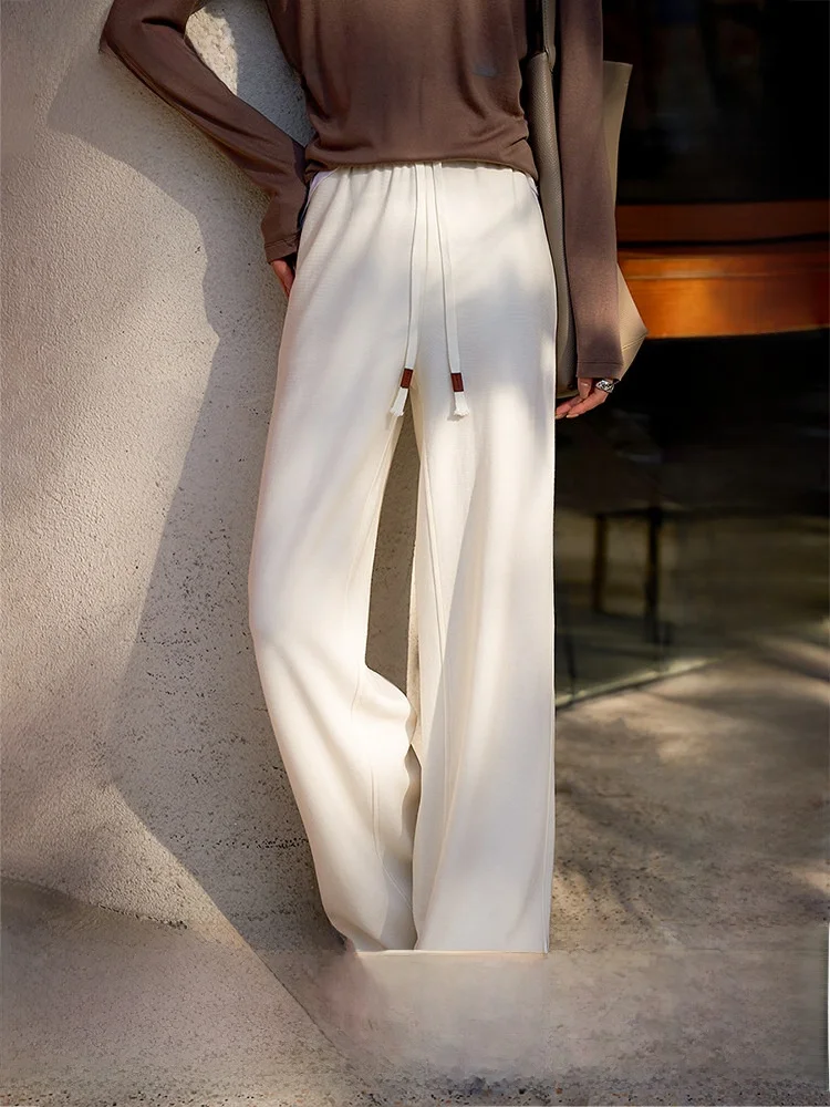 

Xhange Classic Style Casual Straight Leg Pants Women's Fashionable Commute Comfortable Cotton Blend Breathable Summer Long Tr...