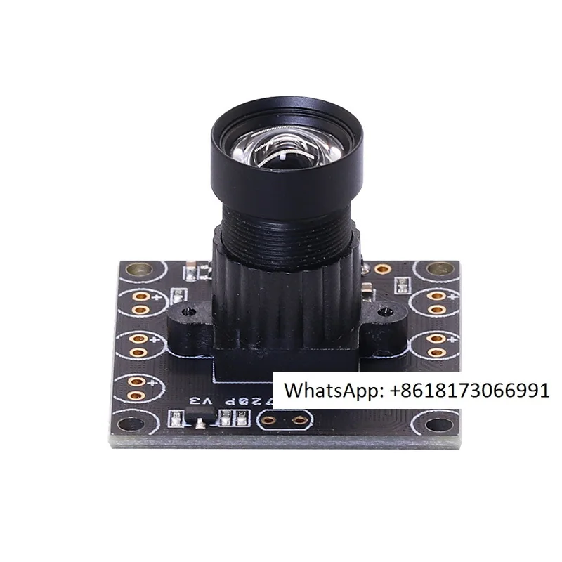 

720P 1054 4mm 50degree distortion-free CMOS 1/4 inch industrial PCBA camera module with manual focus and free USB drive