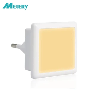 LED ضوء الليل الشفق الاستشعار 0.3 واط الدافئة الأبيض 3000 كيلو 40lm الاتحاد الأوروبي التوصيل المقبس مصباح 230 فولت الأطفال السرير الجدول المنزل الدرج الممر