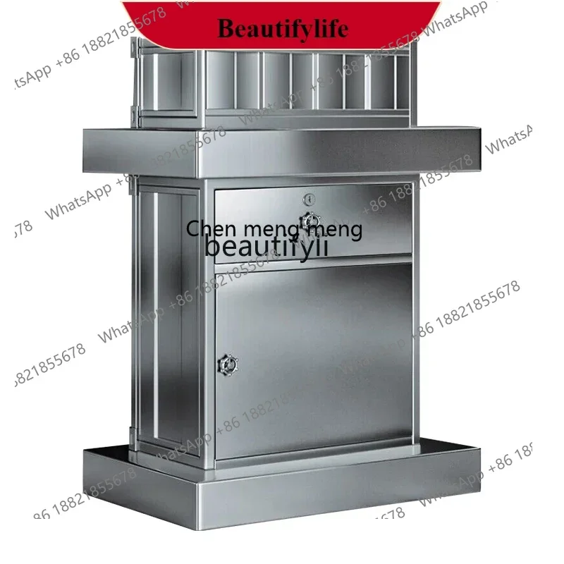 G153 Counter industrial style retro checkout page catering wrought iron small reception desk welcome desk clothing store