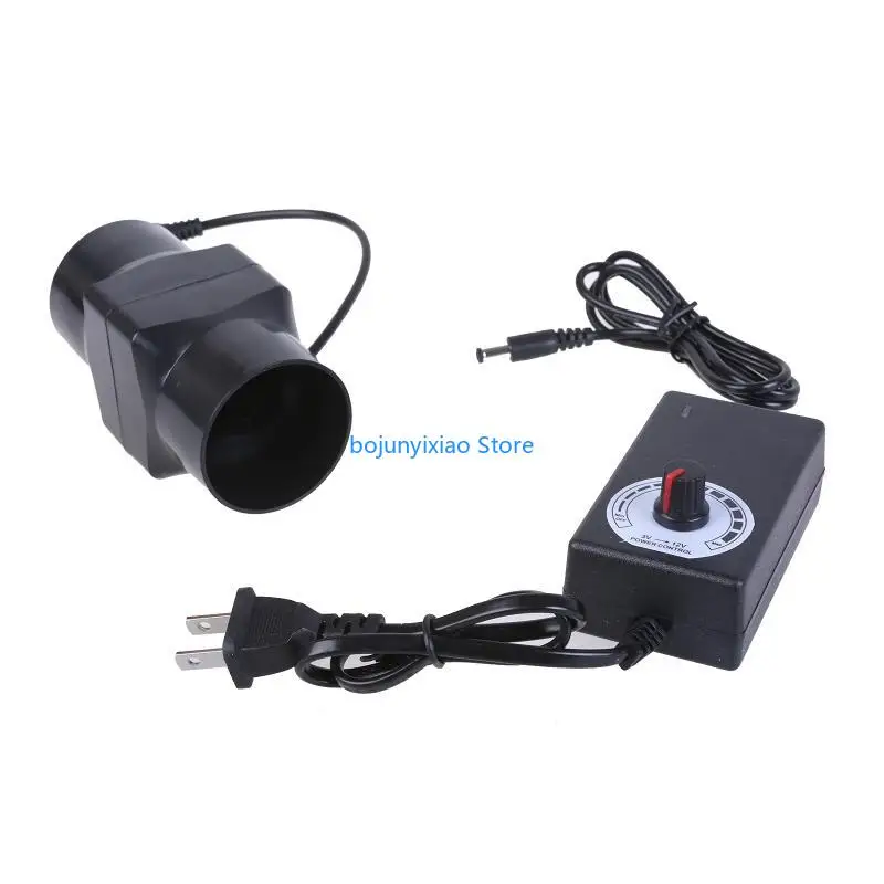 

900B 6W 100V-240V US Plug Speed-regulating Pipe Vent Exhaust Fan Duct Ceiling Fan