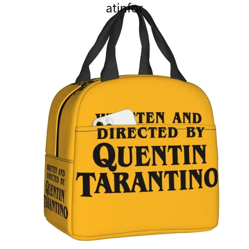 Vintage Film Quentin Tarantino Lunch Box Pulp Fiction Kill Bill Thermal Cooler Food Insulated Lunch Bag Portable Tote Bags