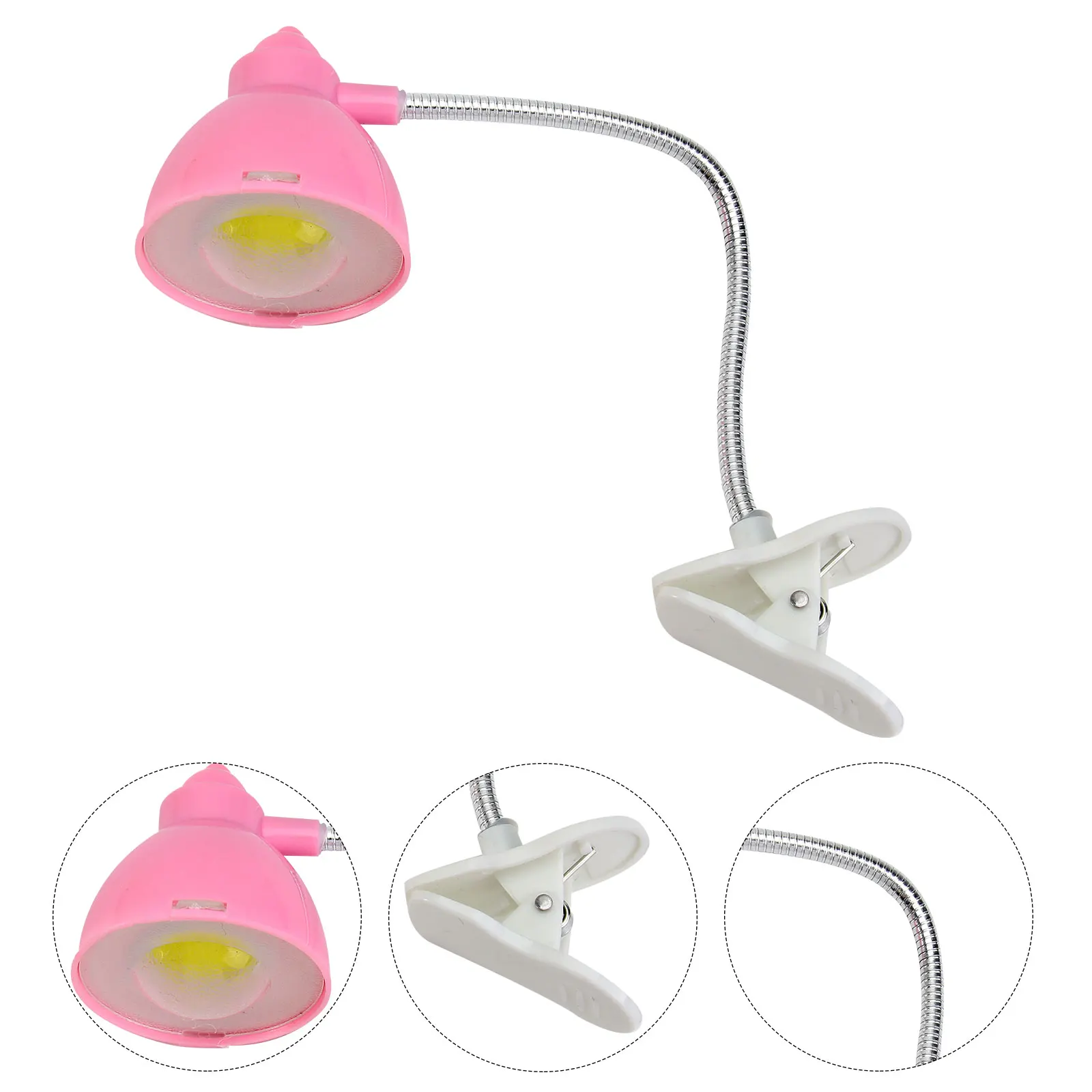 

Clip Desk Light 1 LED Lamp Table Lamps Rechargeable Eye Caring Study Reading Lights Portable Foldable Warm White