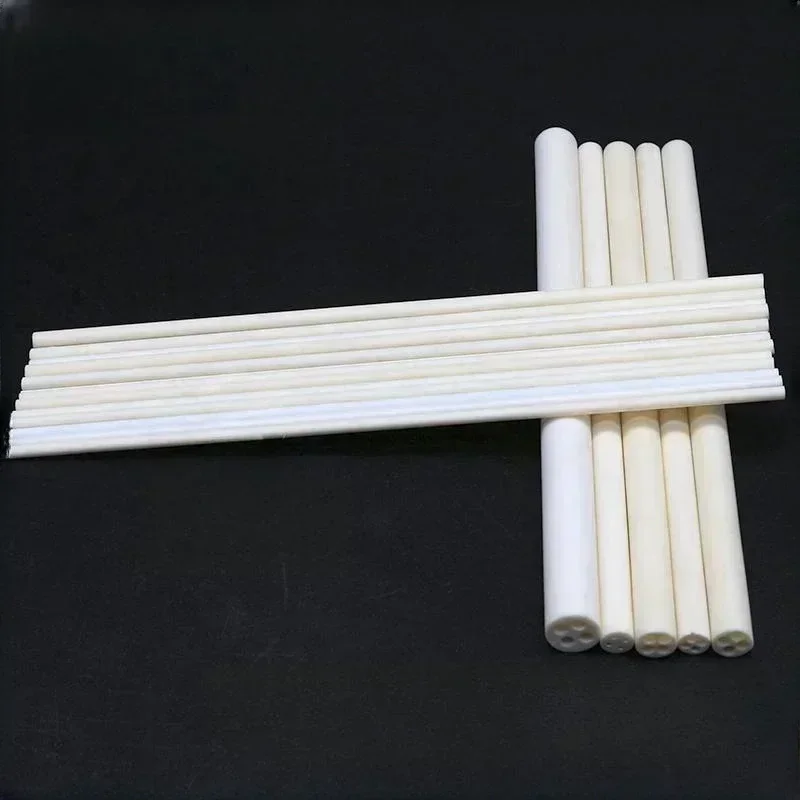 Customized 5pcs Four Hole 99 95 Alumina Ceramic Tube Core Insulation Aluminum Oxide Protective Sleeve 250mm