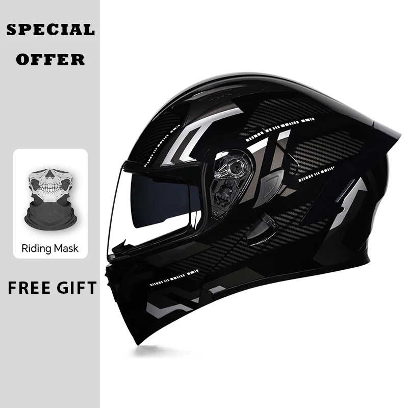 عالية الجودة كامل الوجه دراجة نارية خوذة الرجال سباق الدراجات النارية خوذة الوجه حتى وحدات خوذة DOT Capacete Casqueiro Casque #6