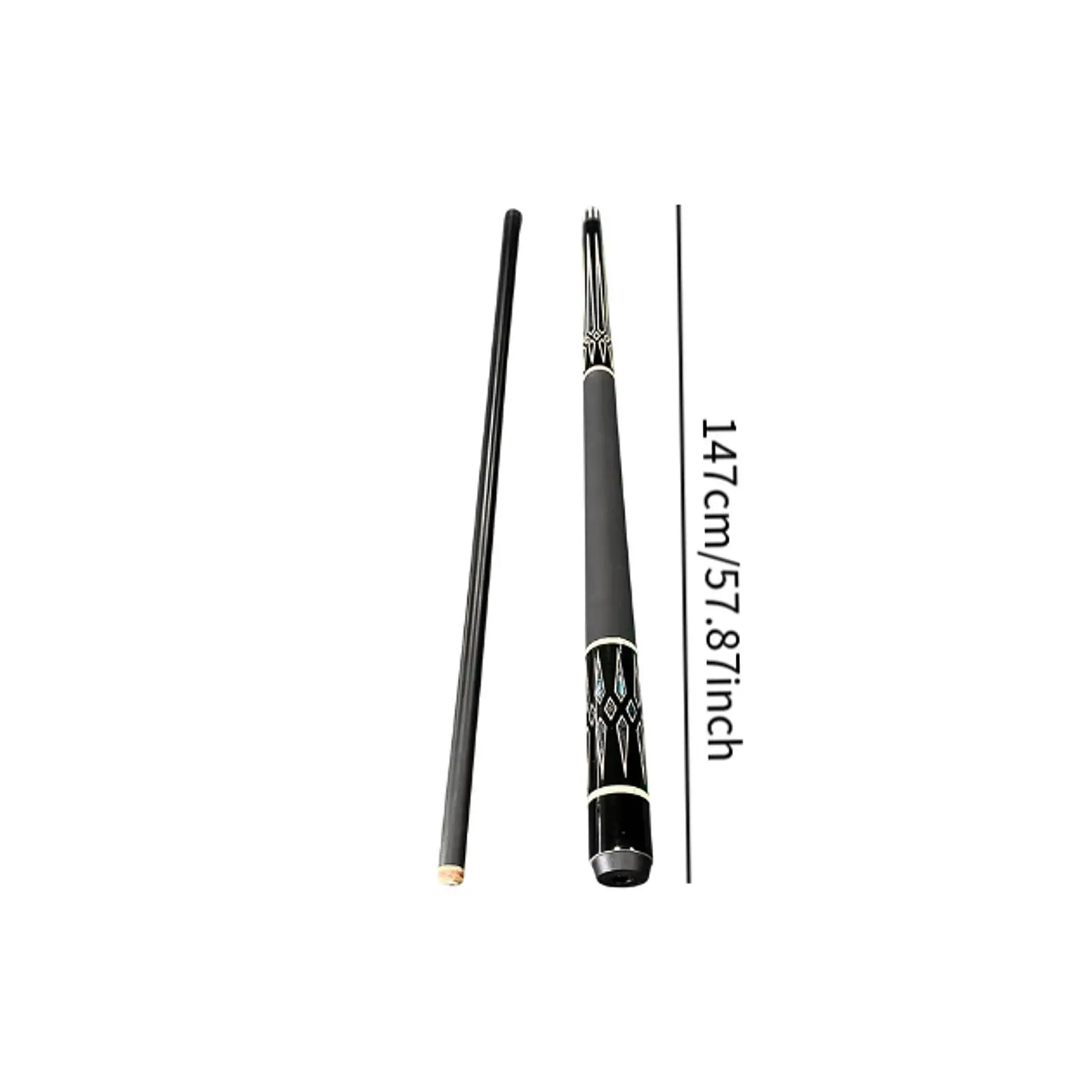 pool-cue-with-tail-hole-1-2-portable-13mm-tip-5787inch-snooker-cue-for-pool-game-beginners-player-starters-practice-cue