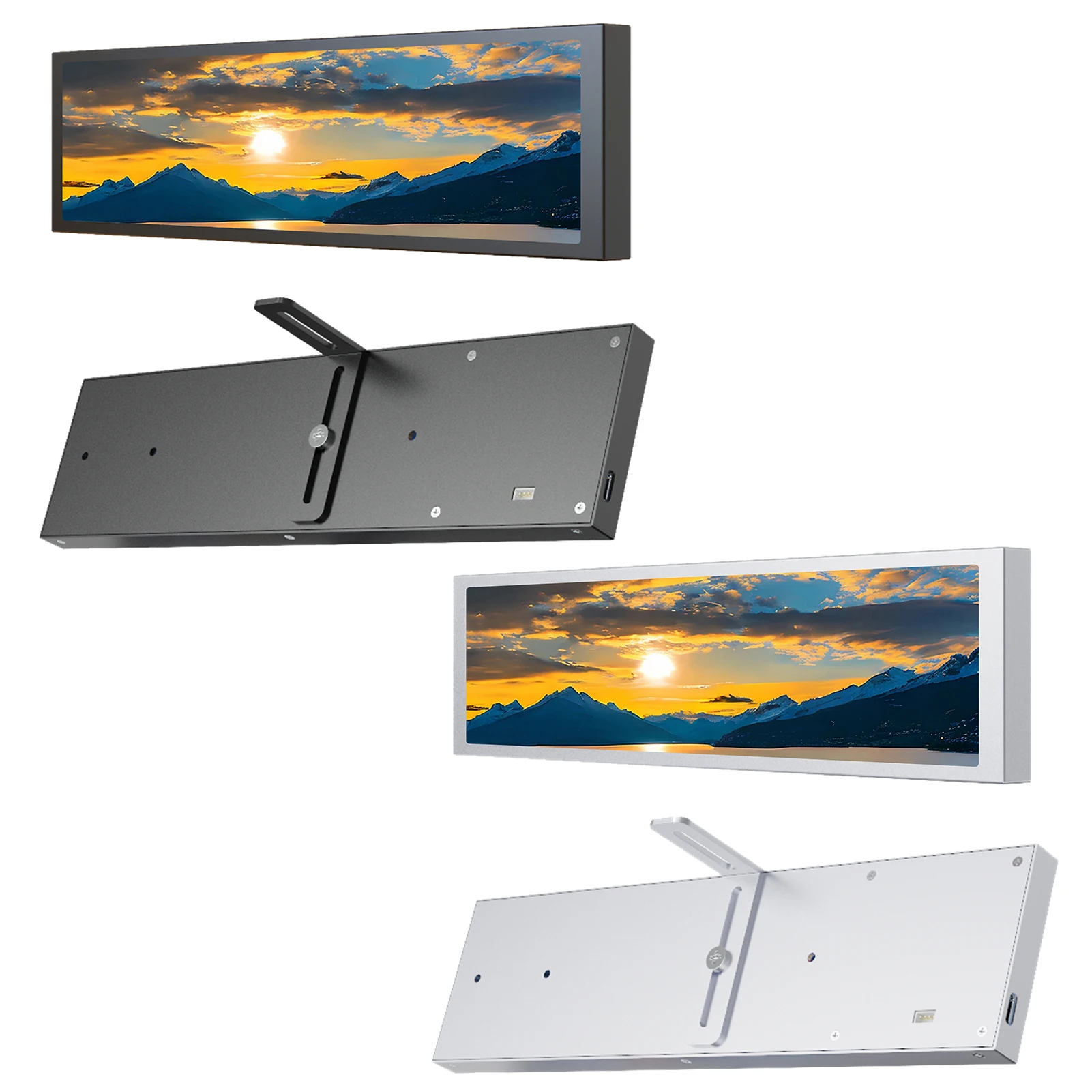 PC Case Side Screen 9.2inch Computer Case Secondary Screen CPU Temperature Monitor Display Support for Windows 7 64bit and Above