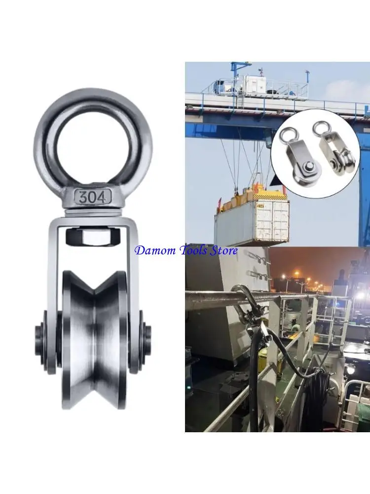 57be 2pcs ròng rọc nhỏ ròng rọc yên tĩnh có hiệu suất cao tới 250kg