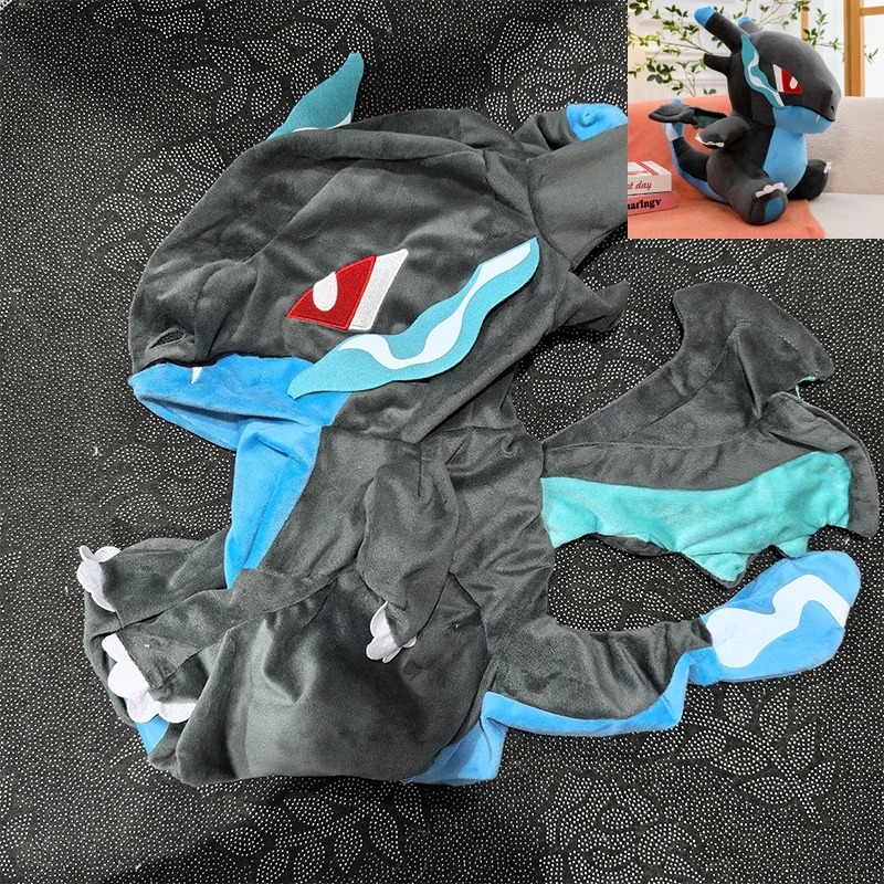 30/80cm Charizard XY Pokemon Plush Toys Large Anime Doll Pillow Charmander Pokémon Semi-finished Leather Holster Gift for Kids