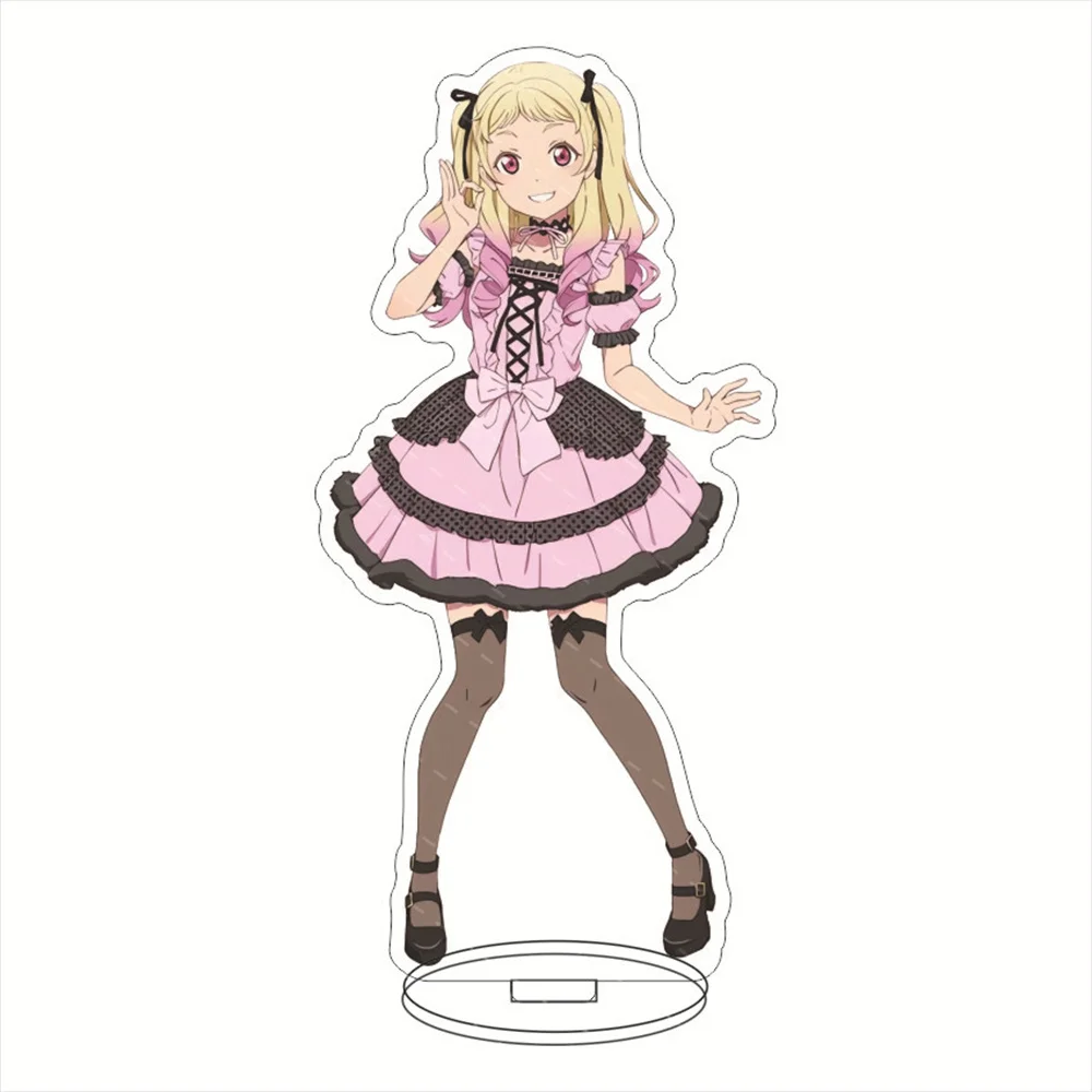 

Anime LoveLive!SuperStar!! Shibuya Kanon Tang Keke Hazuki Ren Acrylic Square Cartoon Figure Keychain Pendant Toy Keyring Gift