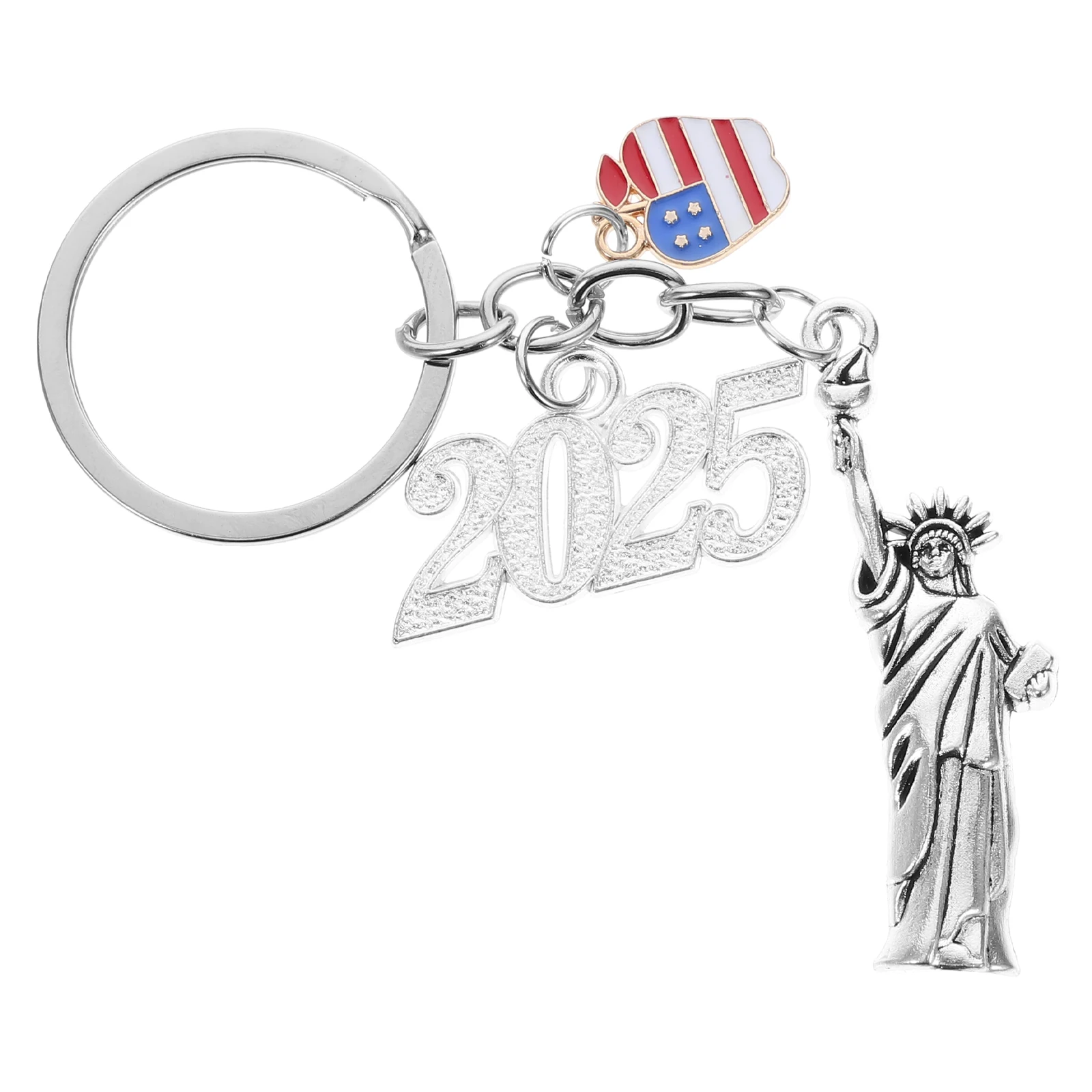 

Goddess Statue Key Chain Bag Charms Handbags Car Pendant Zinc Alloy Keychains Travel Souvenir Statue Liberty Ornament Charm
