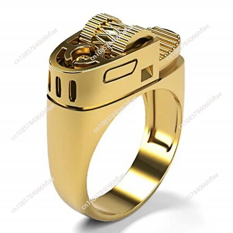 

New Creative Personality Lighter Ring Men and Women Punk Street Trend Fashion Jewelry Accessories Gift Wholesale