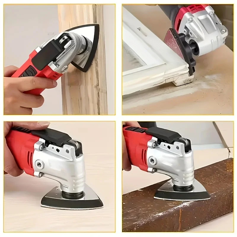 20 Sheets 80mm Triangle Hook and Loop Sandpaper Multi-grit Sand Mat for 3-1/8 Inch Swinging Multi-tools
