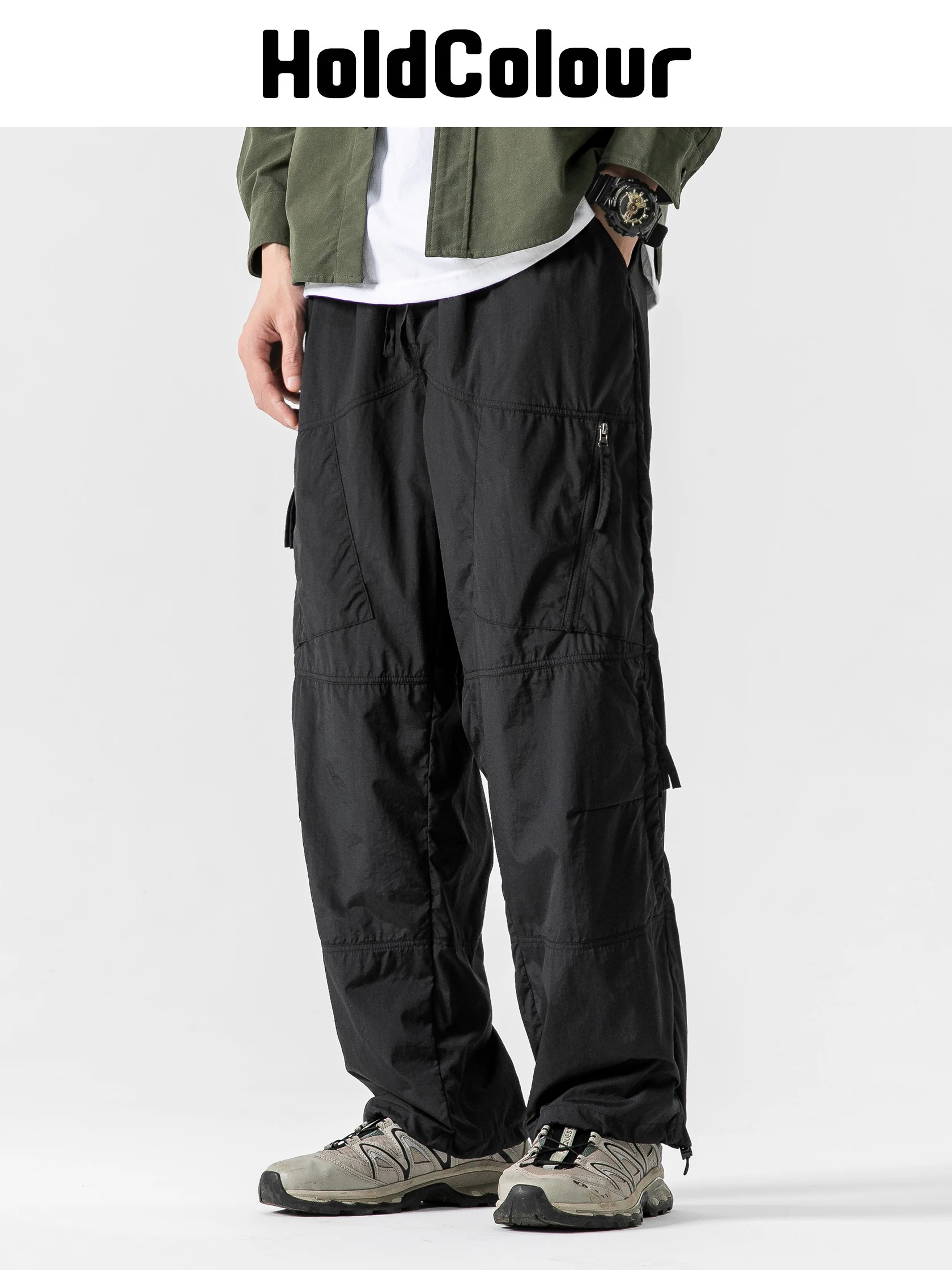 

Hold Colour American Trendy Brand Functional Color Simple Loose Casual Pants ex INS Trendy Straight Leg Pants