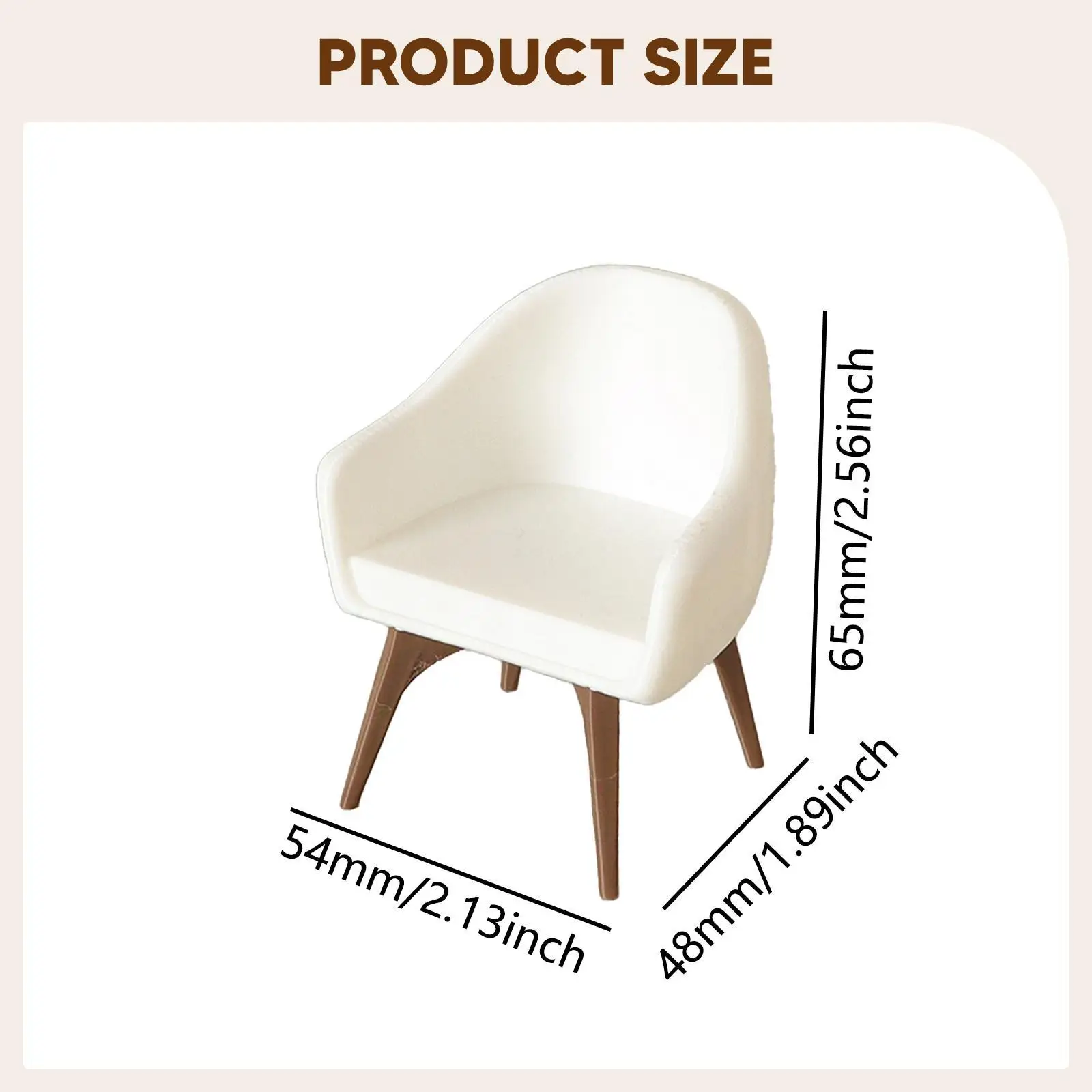 Modelo de silla para casa de muñecas, mini sillón, paisaje de Diorama, muebles en miniatura, modelo de silla con respaldo alto para accesorios de mesa de arena