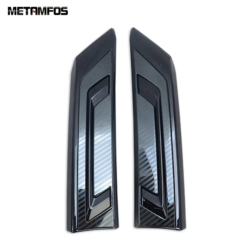 الجبهة مصبغة تقليم الجبهة سباق شواء الكسوة لتويوتا Rav4 Rav 4 المحدودة/LE/XLE/الهجين 2019-2024 2025 ألياف الكربون الملحقات #6