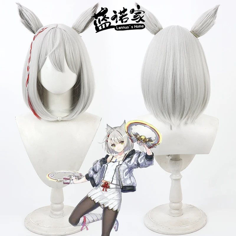 

Игра Xenoblade Mio Cos, парик для косплея, Хэллоуин, карнавал, вечерние реквизит, синтетические волосы, термостойкое волокно + шапочка для парика