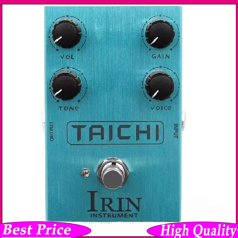 

Гитарная педаль эффектов IRIN Taichi: Классический звук усилителя с низким уровнем усиления и овердрайвом, с регулятором Voice для контроля частот EQ