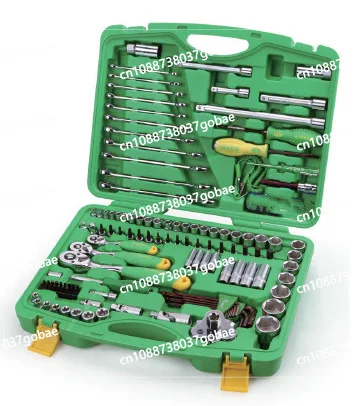 

122-Piece sleeve set Auto repair tool set Ratchet sleeve Wrench combination