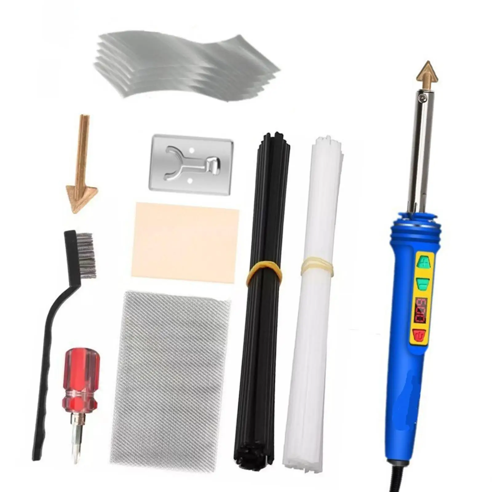 Soldering Iron Kit Mini Welder 220V Electric Repair Kit for Electronic Projects Hobby Crafts PCB Boards Car Fenders Dashboard