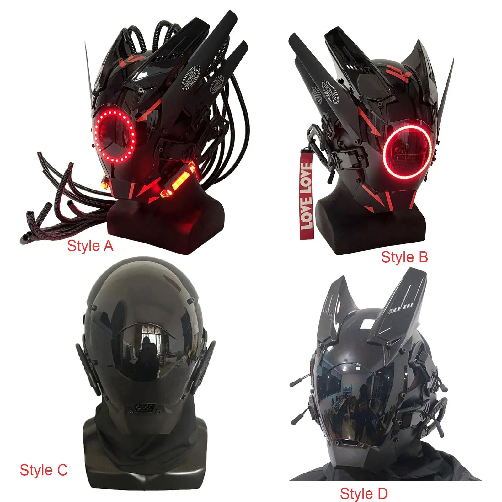 

Шлем Рождество Хэллоуин подарок дреды крыло светодиодная маска готическая маска для маскарада карнавальное платье фестиваль декор