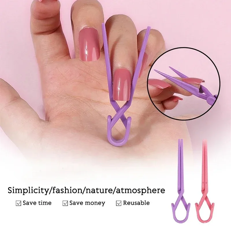 5/10 piezas Clip para uñas Clip de forma Clip de pintura a prueba de derrames Color mixto Clip de protección de pintura para evitar fugas Herramientas de uñas 2