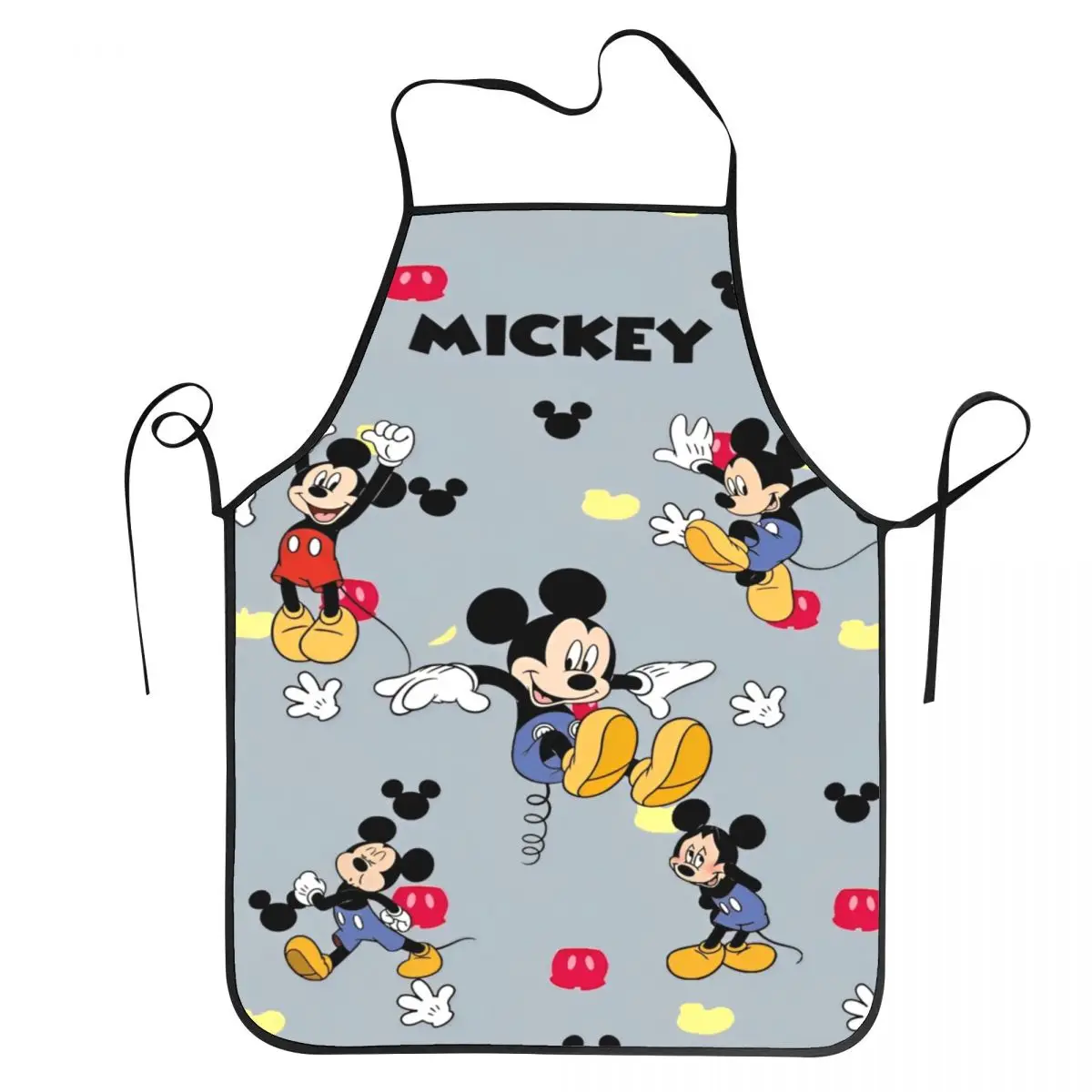 Disney Mickey Mouse Minnie Chef Apron Water & Oil Resistant Adjustable Neck Strap Baking Aprons for Women Men Chef