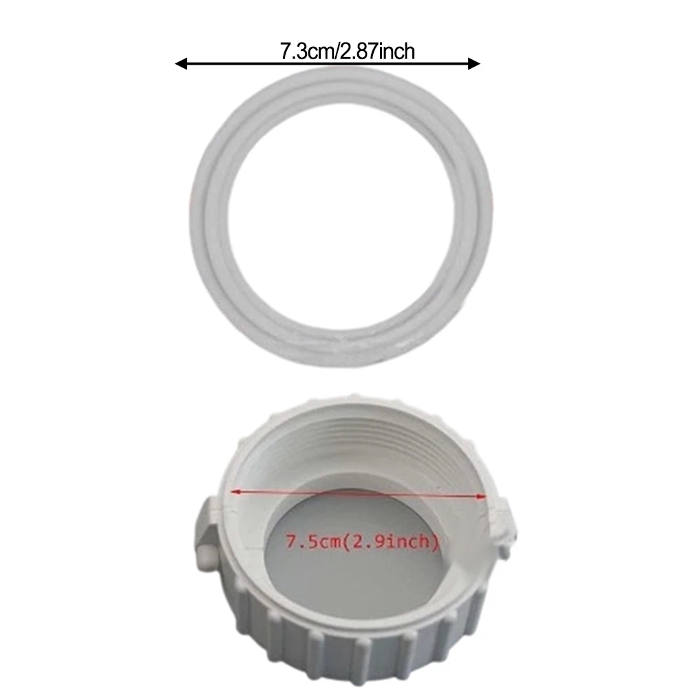 2 Split Heater Nuts with 2 O Rings for Balboa and For HydroQuip For Spa Heater Models 5.1 cm Inner Diameter Fit