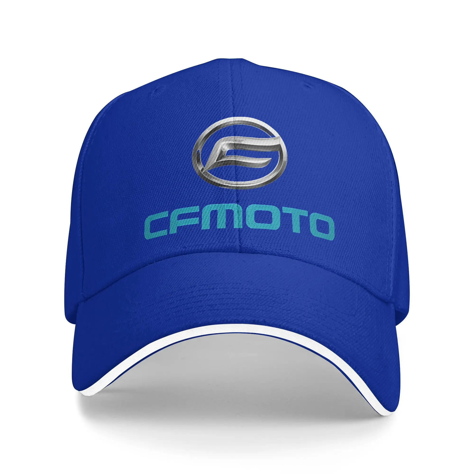 

CFMoto Motorcycle Baseball Caps Hip Hop Motorcross Sandwich Caps Unisex Style Polyester Sun Cap Workouts