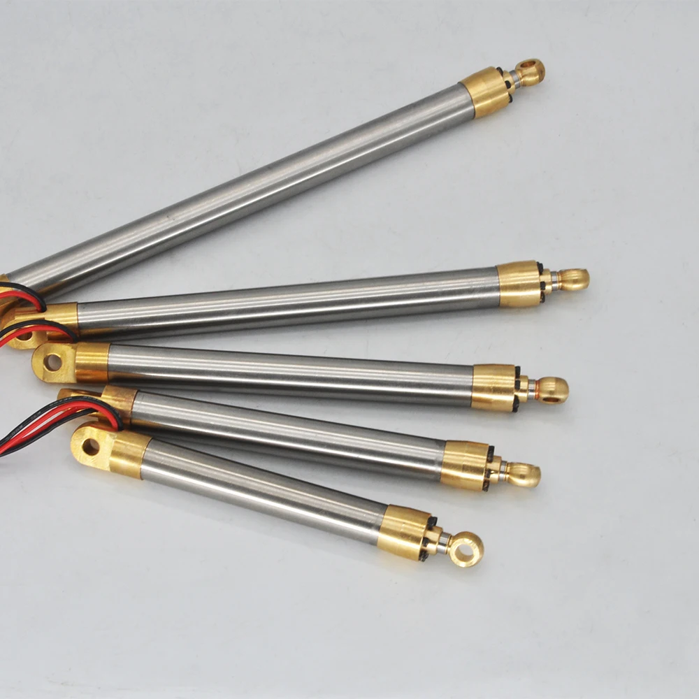 Metal Push Rod 35/55/70/90/120mm Stroke Electric Simulation Hydraulic Cylinder  for RC Car Excavator and Robot Model Toy Parts