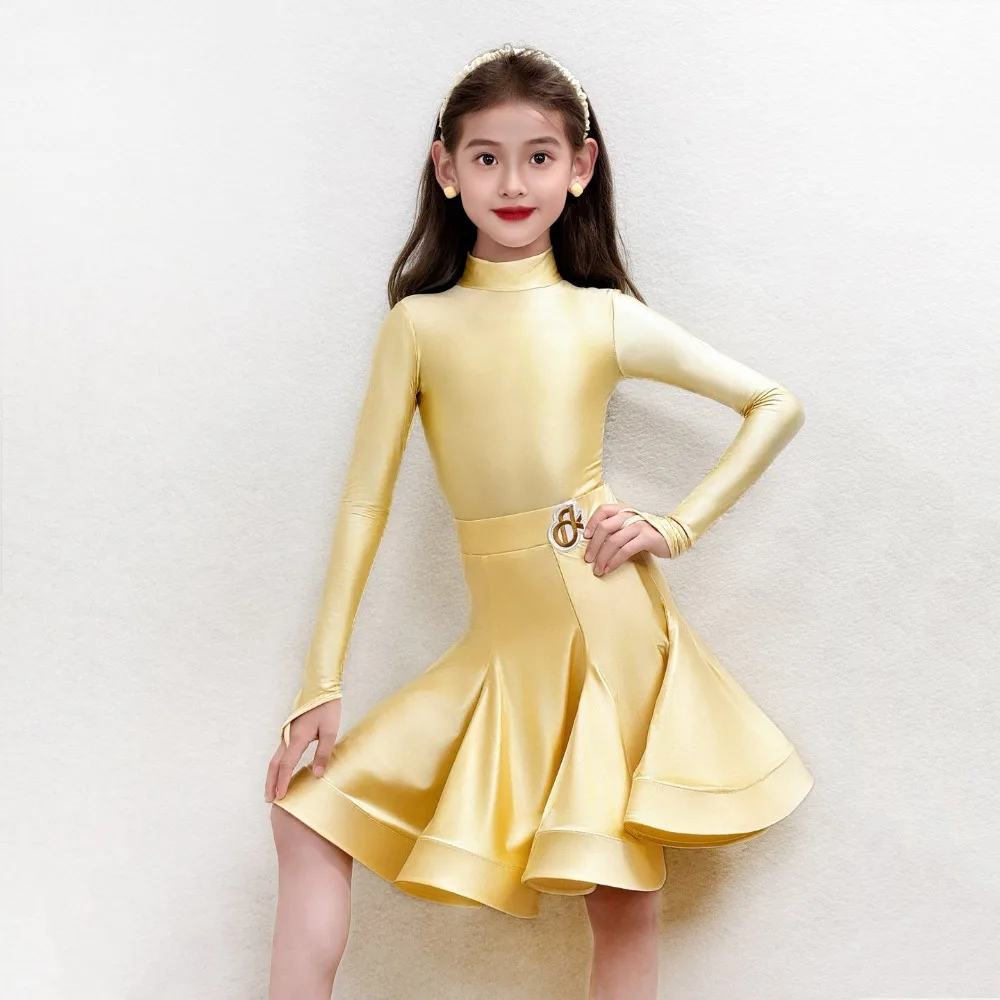 autumn-and-winter-pearl-shine-children's-performance-outfit-children's-performance-dress-latin-dance-standard-competition-outfit